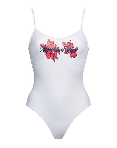 MOSCHINO One-piece swimsuits White 78% Polyamide, 22% Elastane