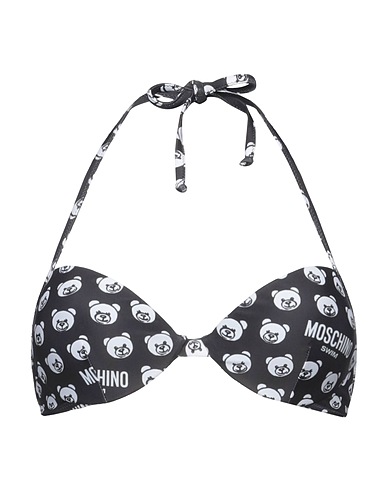 MOSCHINO 비키니 SWIM 블랙 80% 폴리에스테르, 20% 엘라스테인