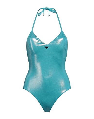 EMPORIO ARMANI One-piece swimsuits SWIMWEAR Turquoise 92% Polyester, 8% Elastane