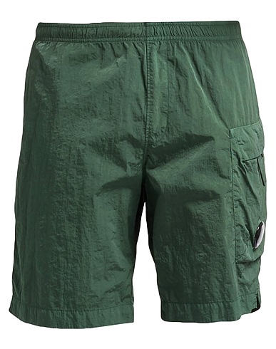 C.P. COMPANY Swim shorts Military green 100% Polyamide, Cotton