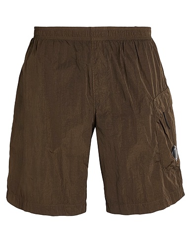C.P. COMPANY Swim shorts Dark brown 100% Polyamide, Cotton