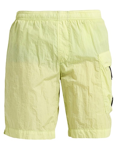 C.P. COMPANY Swim shorts Light green 100% Polyamide, Cotton