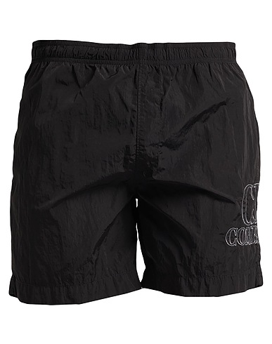 C.P. COMPANY Swim shorts NERO 100% Polyamide, Cotton