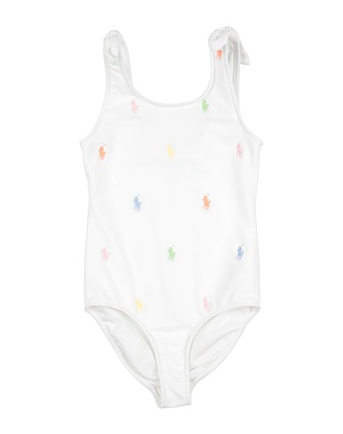 POLO RALPH LAUREN One-piece swimsuits POLO PONY ONE-PIECE SWIMSUIT White 81% Recycled nylon, 19% Elastane