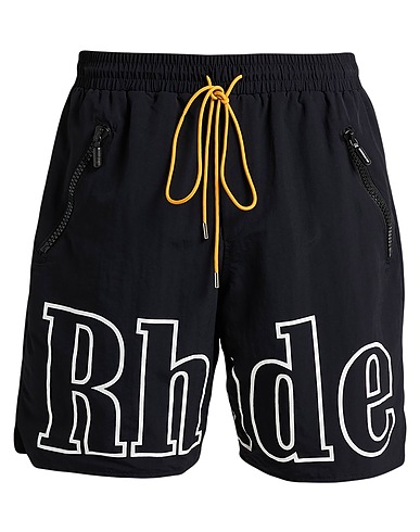 RHUDE Swim shorts Black 100% Nylon