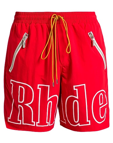 RHUDE Swim shorts Red 100% Nylon