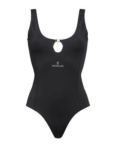 MONCLER One-piece swimsuits Black 85% Polyamide, 15% Elastane