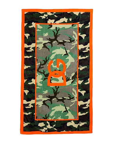 DOLCE&GABBANA Beach towels VERDE MILITARE 100% Cotton