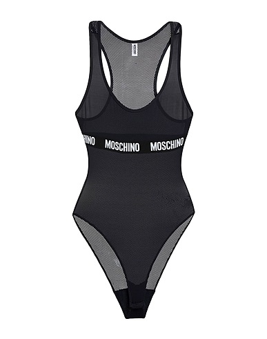 MOSCHINO TOPWEAR UNDERWEAR Black 86% Polyester, 14% Elastane, Polyamide