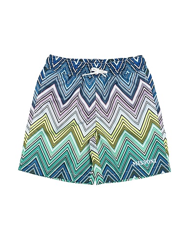 MISSONI KIDS Swim shorts Blue 70% Polyester, 30% Polyamide