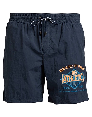 DOLCE&GABBANA Swim shorts BEACHWEAR Midnight blue 100% Polyamide