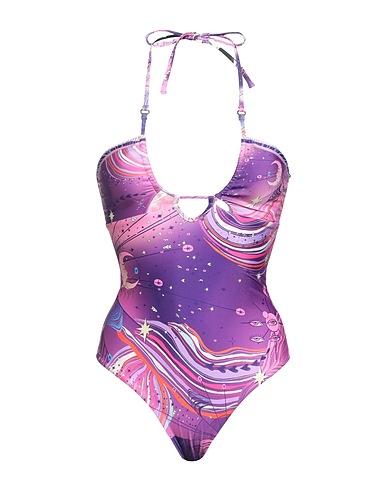 AGUA BENDITA One-piece swimsuits Purple 81% Recycled PES, 19% Elastane