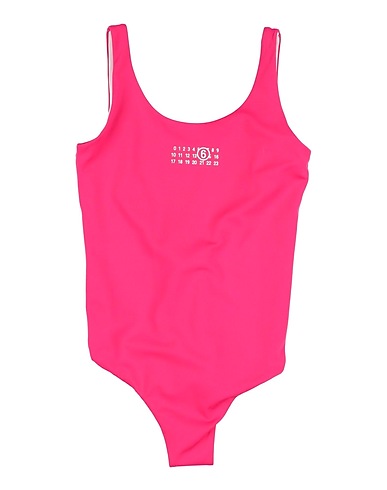 MM6 MAISON MARGIELA One-piece swimsuits Fuchsia 80% Polyamide, 20% Elastane