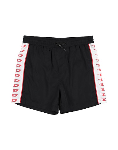 DIESEL Swim shorts Black 100% Polyester