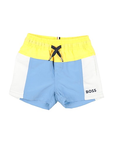 BOSS Swim shorts Light blue 100% Polyester