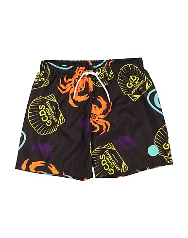 GCDS MINI Swim shorts Black 100% Polyester
