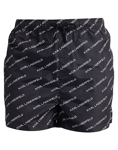 KARL LAGERFELD Swim shorts Black 100% Polyester