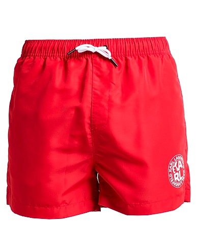KARL LAGERFELD Swim shorts Red 100% Polyester