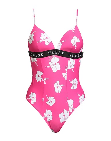 GUESS One-piece swimsuits MAGENTA 90% Polyamide, 10% Elastane