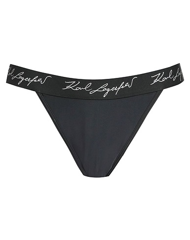 KARL LAGERFELD Bikini BEACHWEAR Black 86% Recycled polyester, 14% Elastane