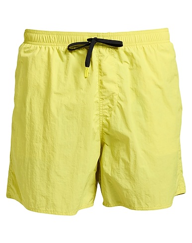 ARMANI EXCHANGE Swim shorts Lime green 100% Polyamide, Polyester, Elastane