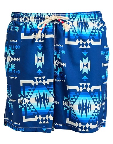 MC2 SAINT BARTH Swim shorts Blue 100% Recycled polyester