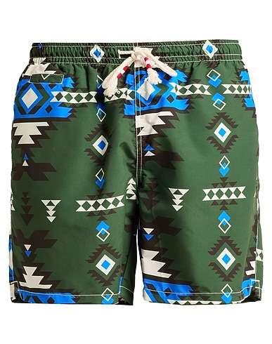 MC2 SAINT BARTH Swim shorts Military green 100% Recycled polyester