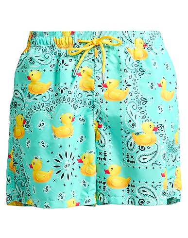 MC2 SAINT BARTH Swim shorts Turquoise 100% Recycled polyester