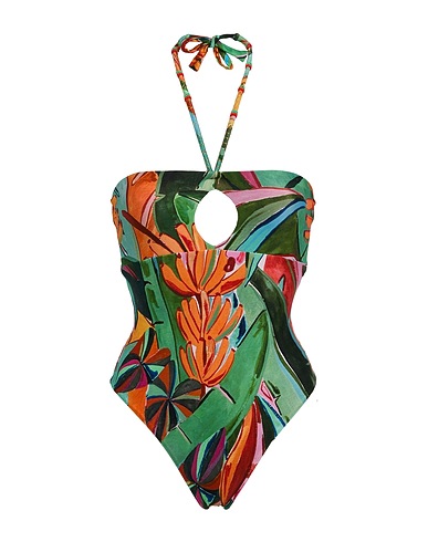 FARM RIO One-piece swimsuits Green 84% Polyamide, 16% Elastane