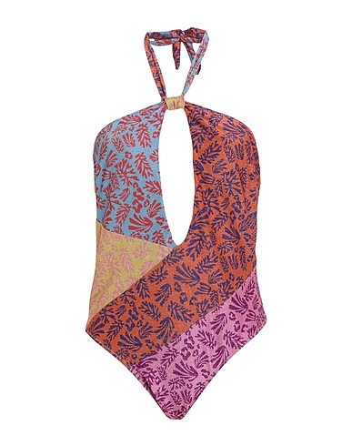 COTAZUR One-piece swimsuits Orange 78% Polyester, 17% Polyamide, 5% Elastane