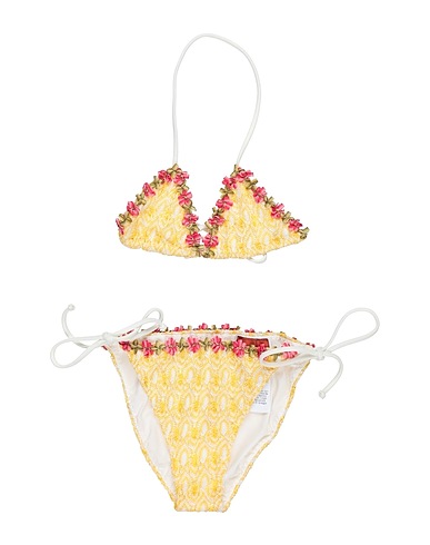 MISSONI KIDS Maillot deux pièces MARE Jaune 100% Rayonne, Laine