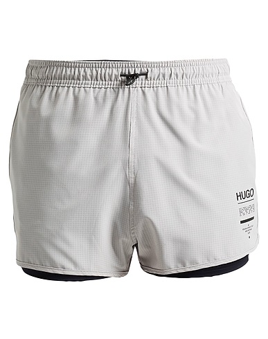 HUGO Swim shorts Grey 92% Recycled polyester, 8% Elastane
