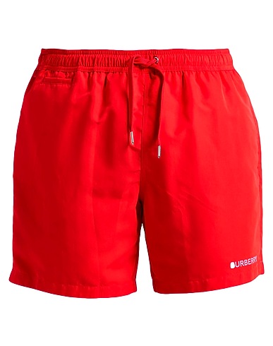 BURBERRY Boxer mare Rosso 100% Poliestere