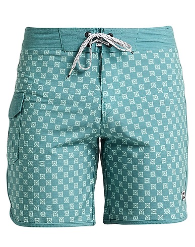 BILLABONG Swim shorts Sage green 72% Polyester, 20% Cotton, 8% Elastane