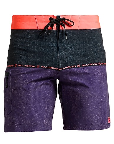 BILLABONG Swim shorts Dark purple 91% Polyester, 9% Elastane