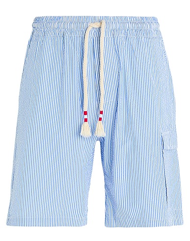 MC2 SAINT BARTH Swim shorts Sky blue 100% Cotton