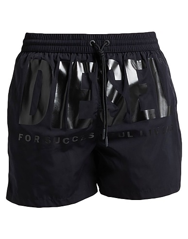 DIESEL Swim shorts Black 100% Polyester