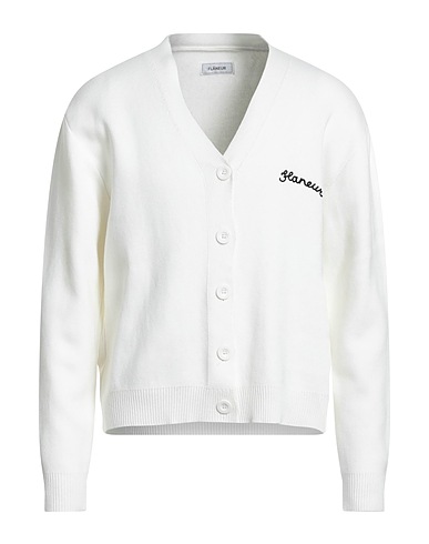 FLÂNEUR Cardigan White 82% PAN - Polyacrylonitrile, 12% PES, 6% Elastane