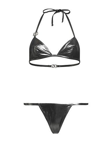 DOLCE&GABBANA Bikini Charcoal 75% Polyamide, 25% Elastane, Zamak