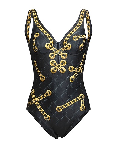 MOSCHINO One-piece swimsuits Black 82% Polyester, 18% Elastane