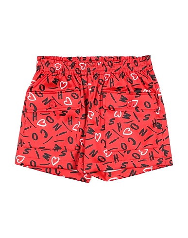 MOSCHINO KID Shorts & Bermuda Red 53% Polyester, 44% Cotton, 3% Elastane