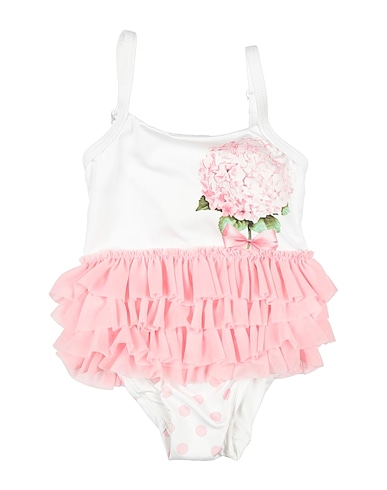 MONNALISA One-piece swimsuits White 84% Polyester, 16% Elastane, Polyamide