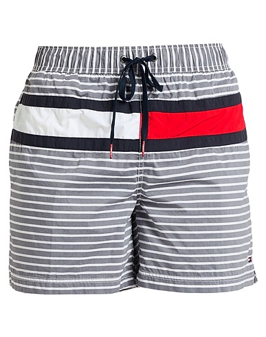 TOMMY HILFIGER Swim shorts Charcoal 52% Cotton, 48% Nylon