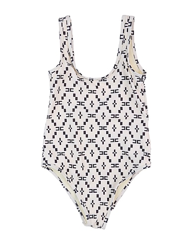 ELISABETTA FRANCHI One-piece swimsuits LA MIA BAMBINA Ivory 83% Polyester, 17% Elastane