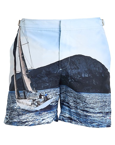ORLEBAR BROWN Swim shorts Light blue 100% Polyester