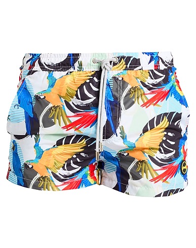 F**K PROJECT Swim shorts White 100% Polyester