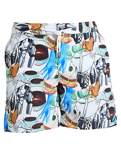 ORLEBAR BROWN Swim shorts DAVID SALLE Off white 100% Polyester