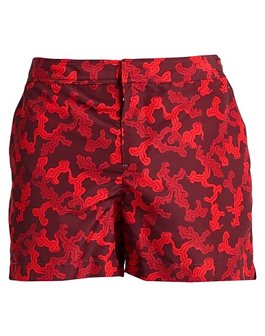 ORLEBAR BROWN Swim shorts Burgundy 100% Polyester