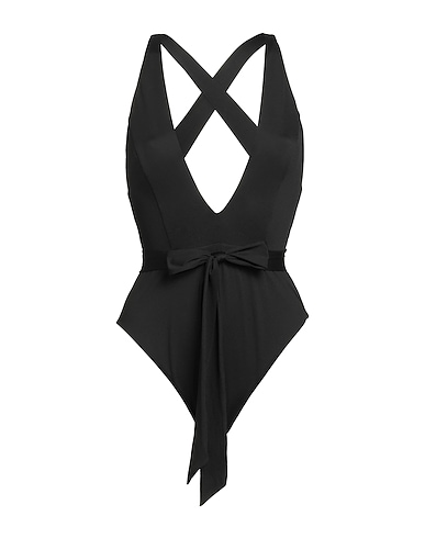 MAX MARA Costume intero BEACHWEAR Nero 90% Poliammide, 10% Elastan