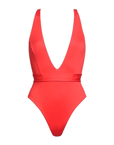 MAX MARA Costume intero BEACHWEAR Rosso 90% Poliammide, 10% Elastan
